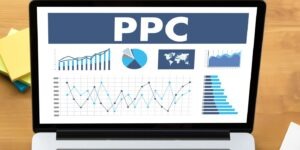 laptop screen showing ppc analytics