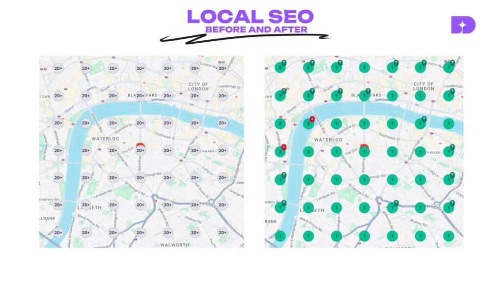 Before and after images for whites dental